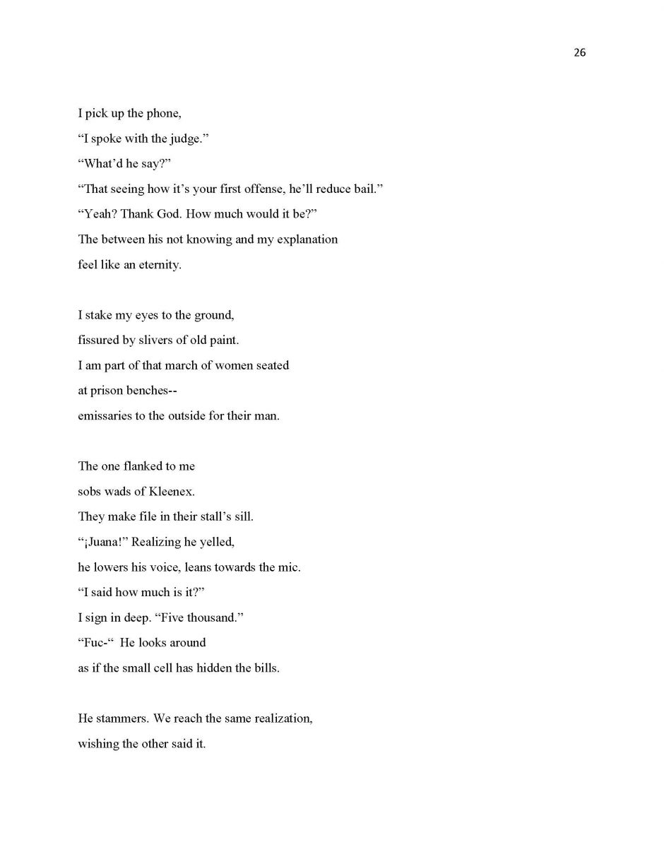 page 26, translation of 13 Ways of Looking at a Paloma Negra