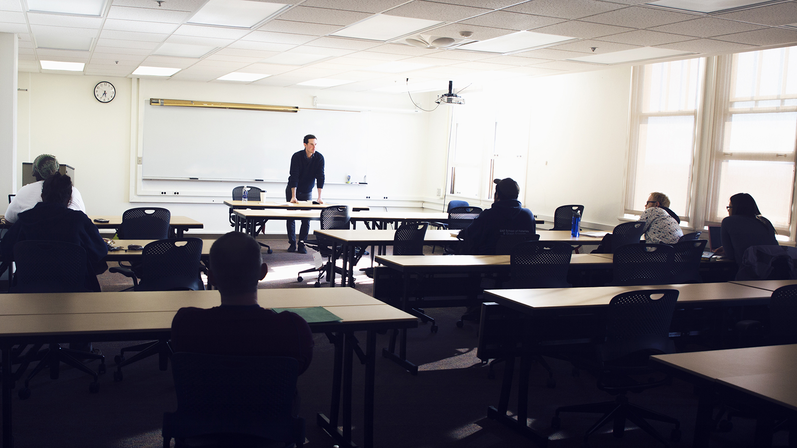 Associate Professor Alexander Hirsch teaching a class