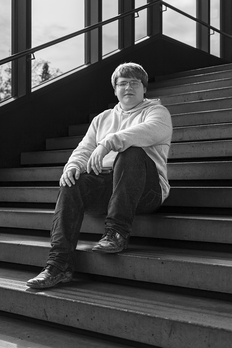 Cole Osowski. UAF Photo by Sarah Manriquez