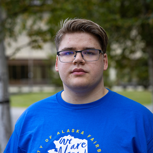 Cole Osowski. UAF Photo by Leif Van Cise