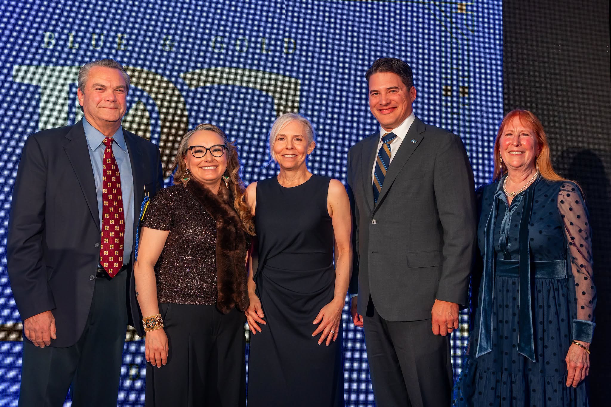 Our 2026 Usibelli Award Recipients with Joe Usibelli, Jr., Interim Provost Charlene Stern, Chancellor Russ Vander Lugt