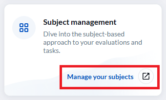 the subject management box