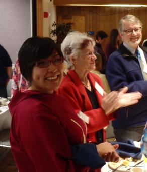 Bernadine Keyes, Mrs. Wynola Possenti and CLA Dean, Todd Sherman at the 17th Annual Scholarship Award Breakfast.