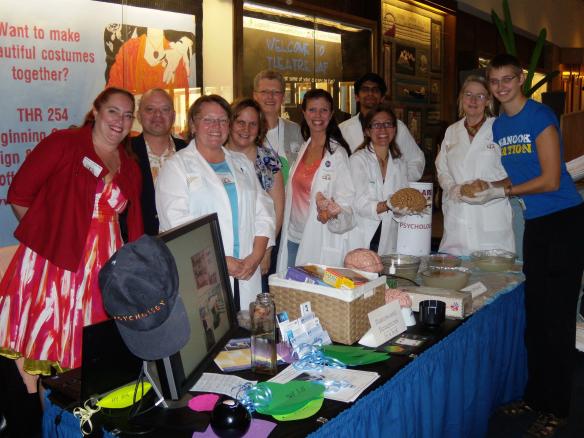 Left to right: Dr. Britton Niles, Dr. Tim Lower, Tamara Fletcher, Wendy DePue, Dr. Cecile Lardon, Jill M Dewey-Davidson, Bio-Chem grad students, Dr. Kelley Drew and psychology student Ashley Strauch.