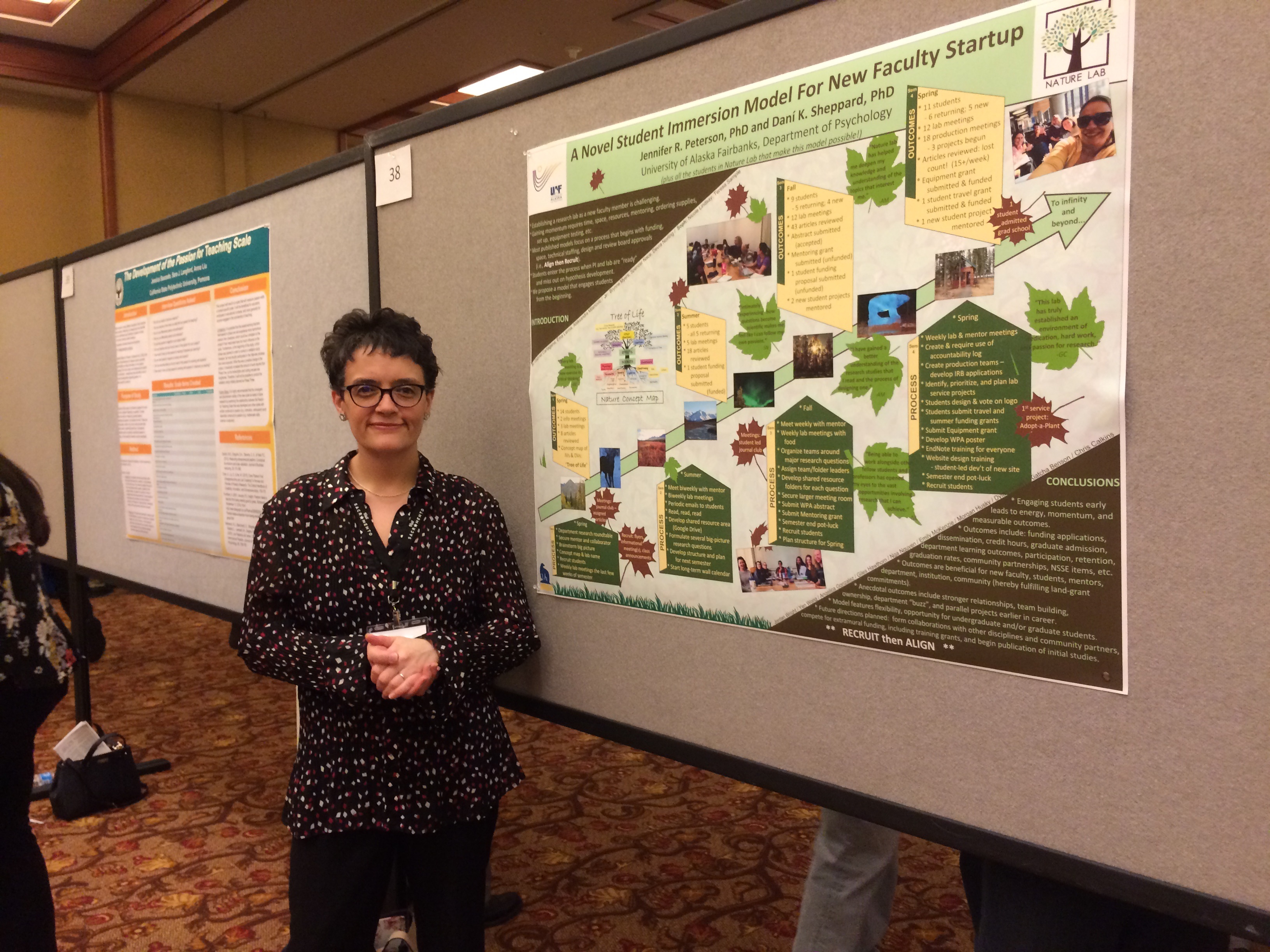 Dr. Jen Peterson at Western Psychological Association Convention in Sacramento, CA, 2017. Photo courtesy of Peterson