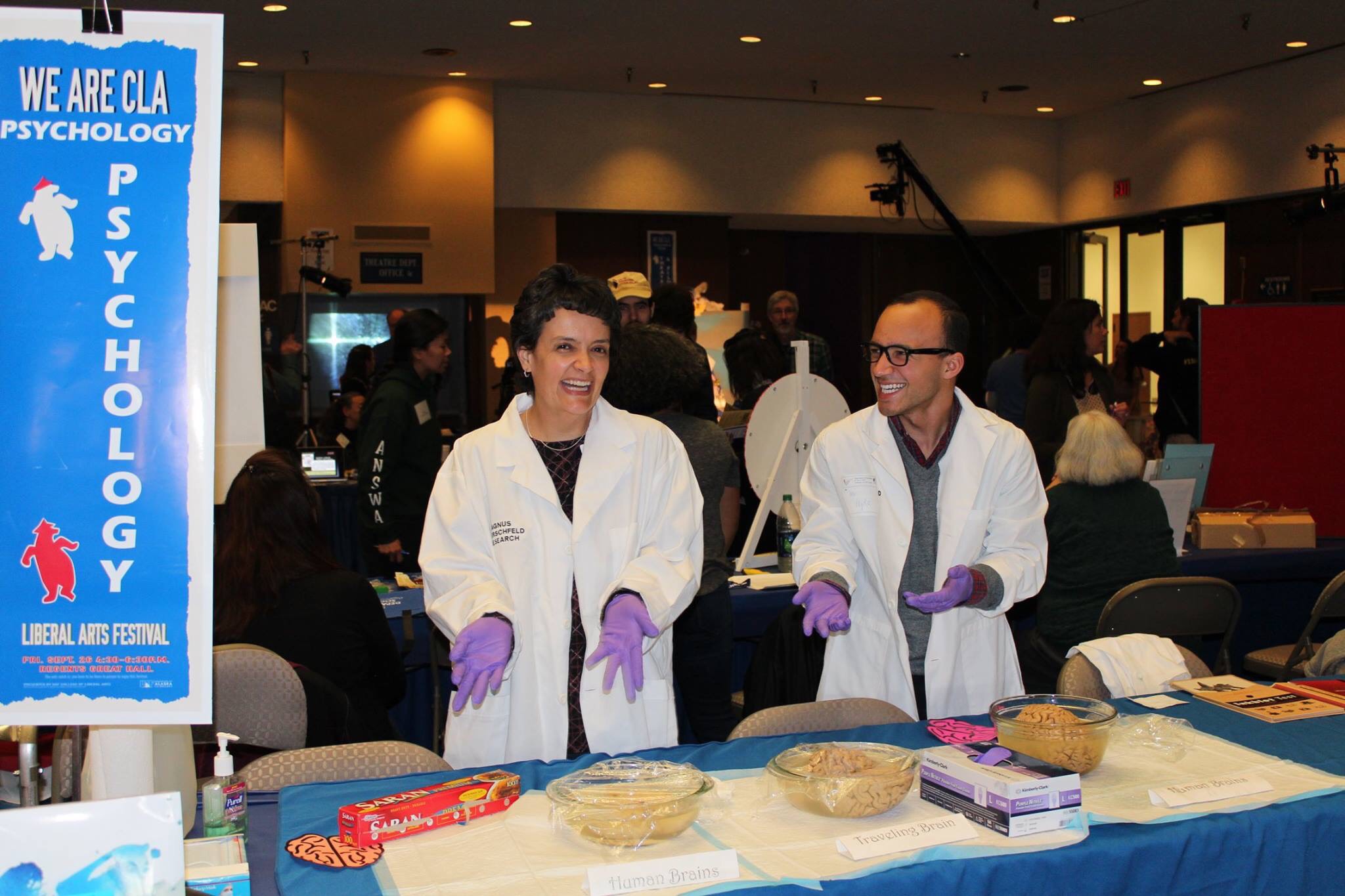 We Are CLA Fall 2016: Professor Jen Peterson & psych undergrad student, Gabe Cartagena. UAF Photo