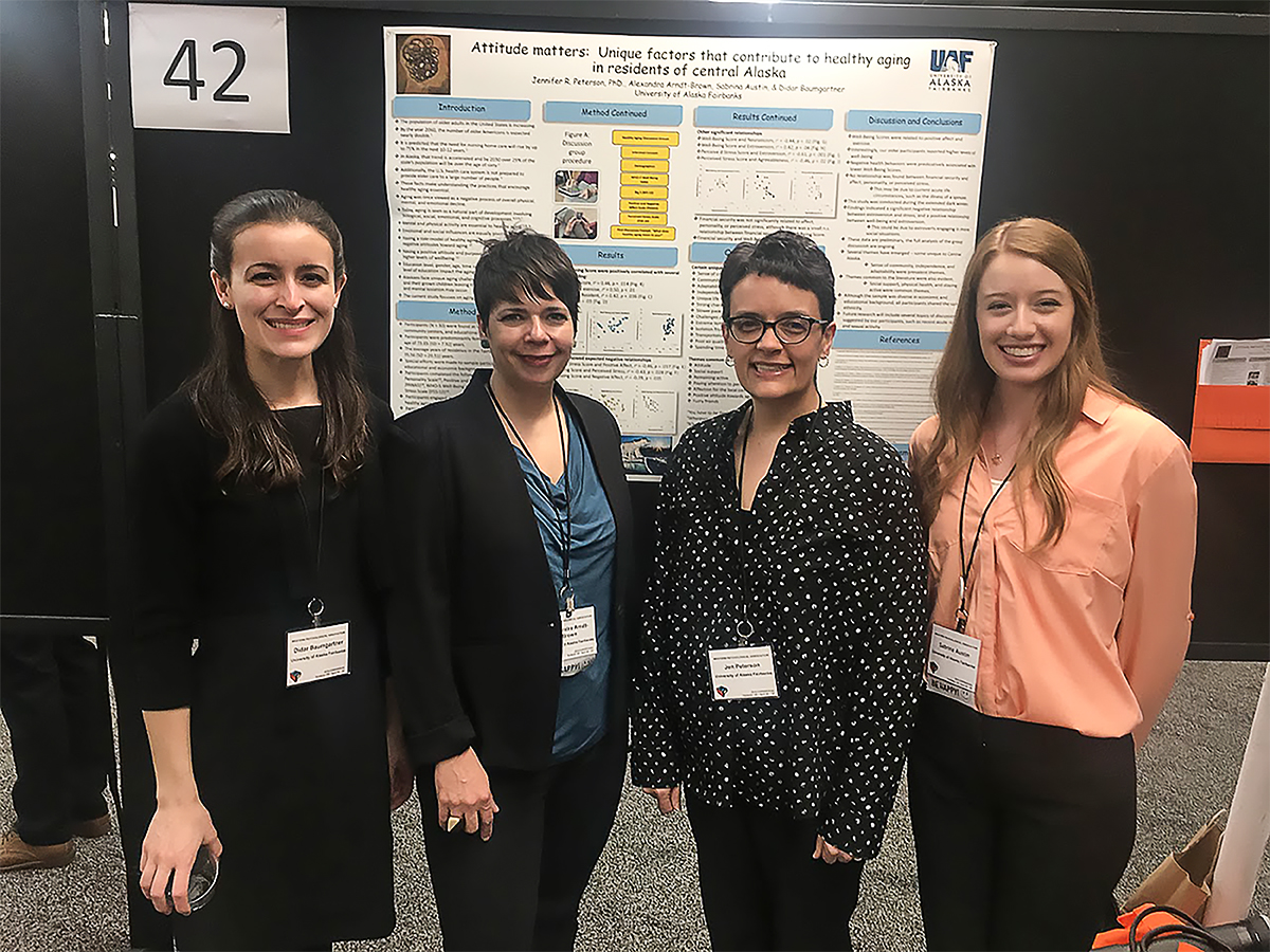 esenters at the Western Psychological Association Convention in Portland (25-29 April 2018). UAF Photo courtesy of the UAF Department of Psychology