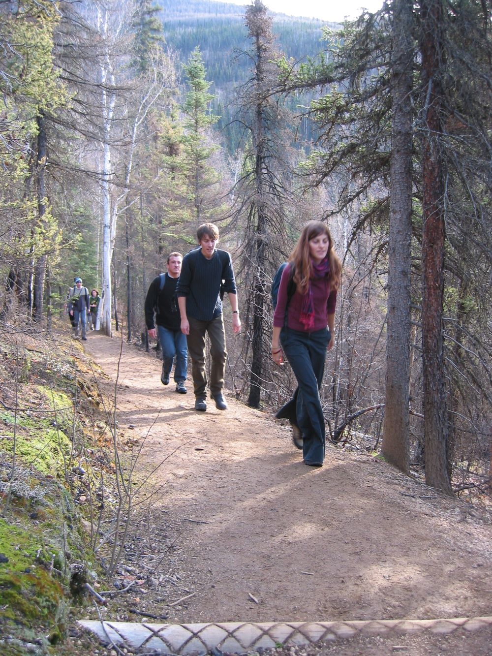 hiking at angel rocks