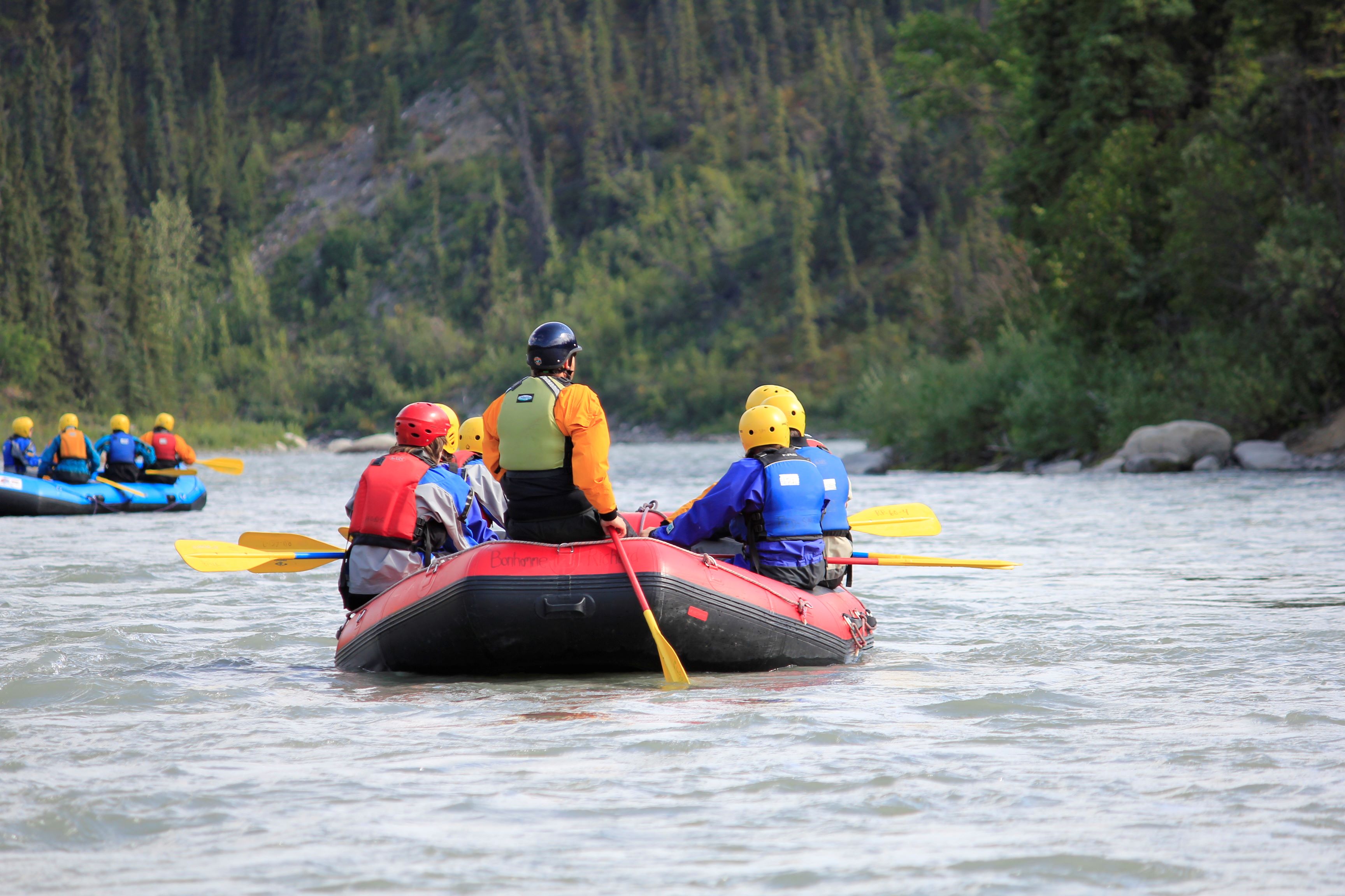 Rafting down the Nenana
