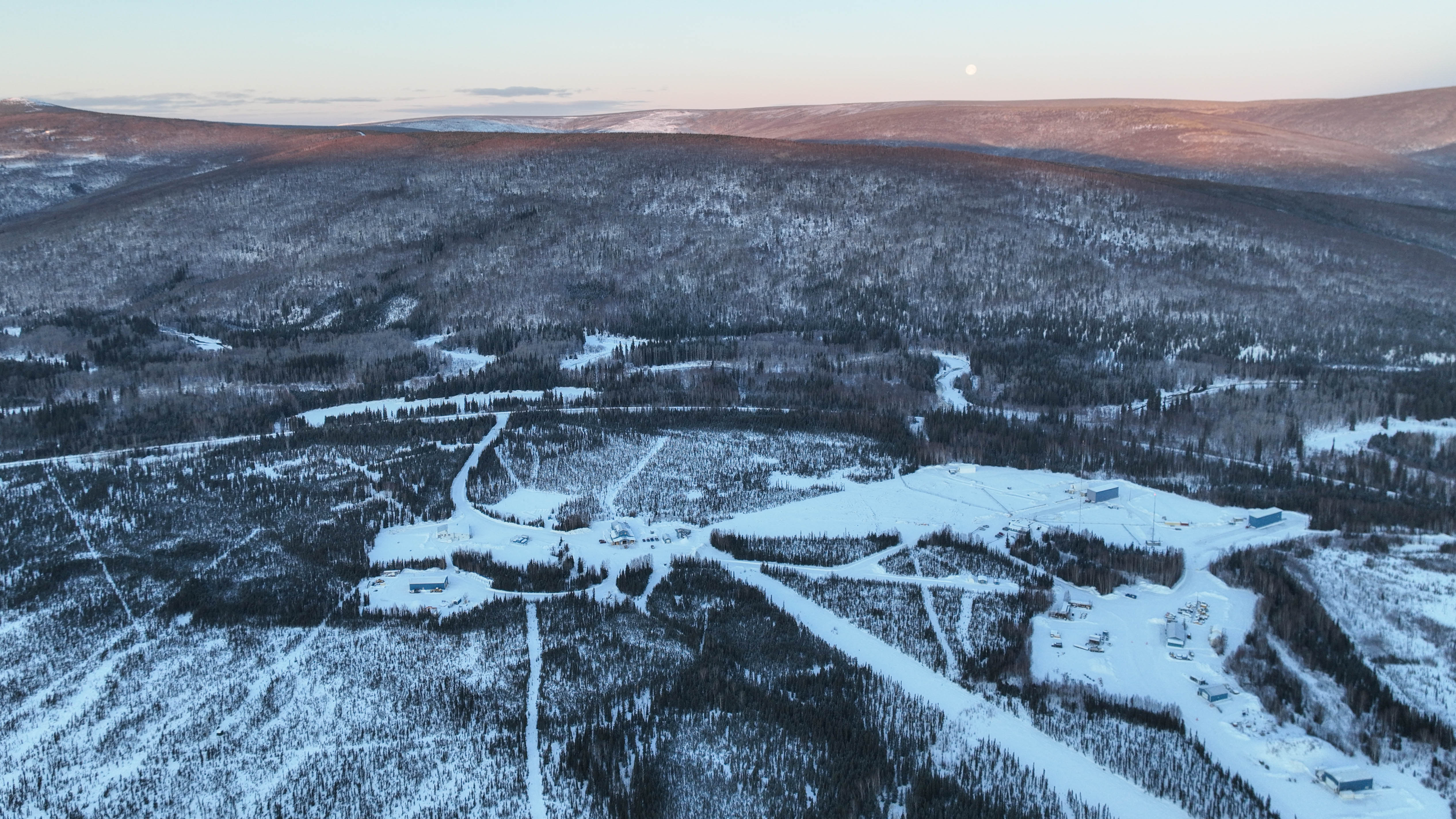 Aerial view of Poker Flat Research Range