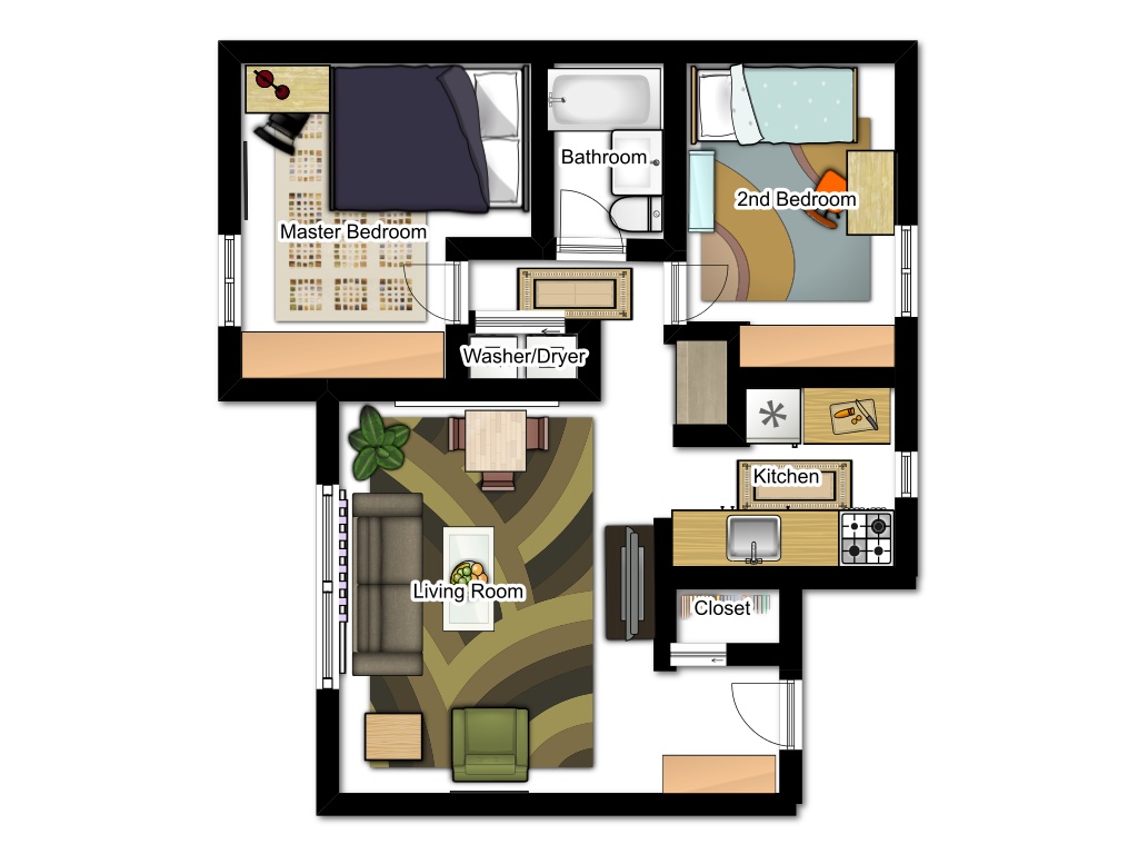 Garden Apartment layout.