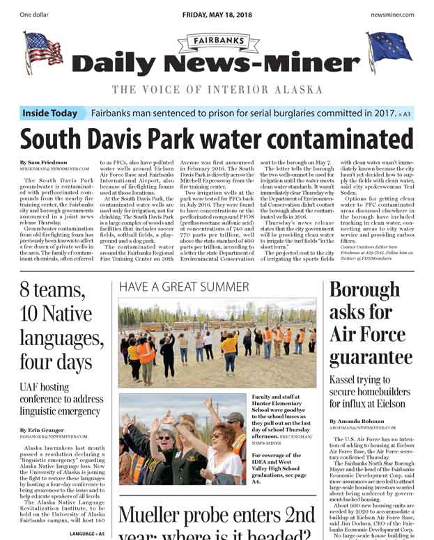 Thumbnail image of FDNM front-page feature on ANLRI