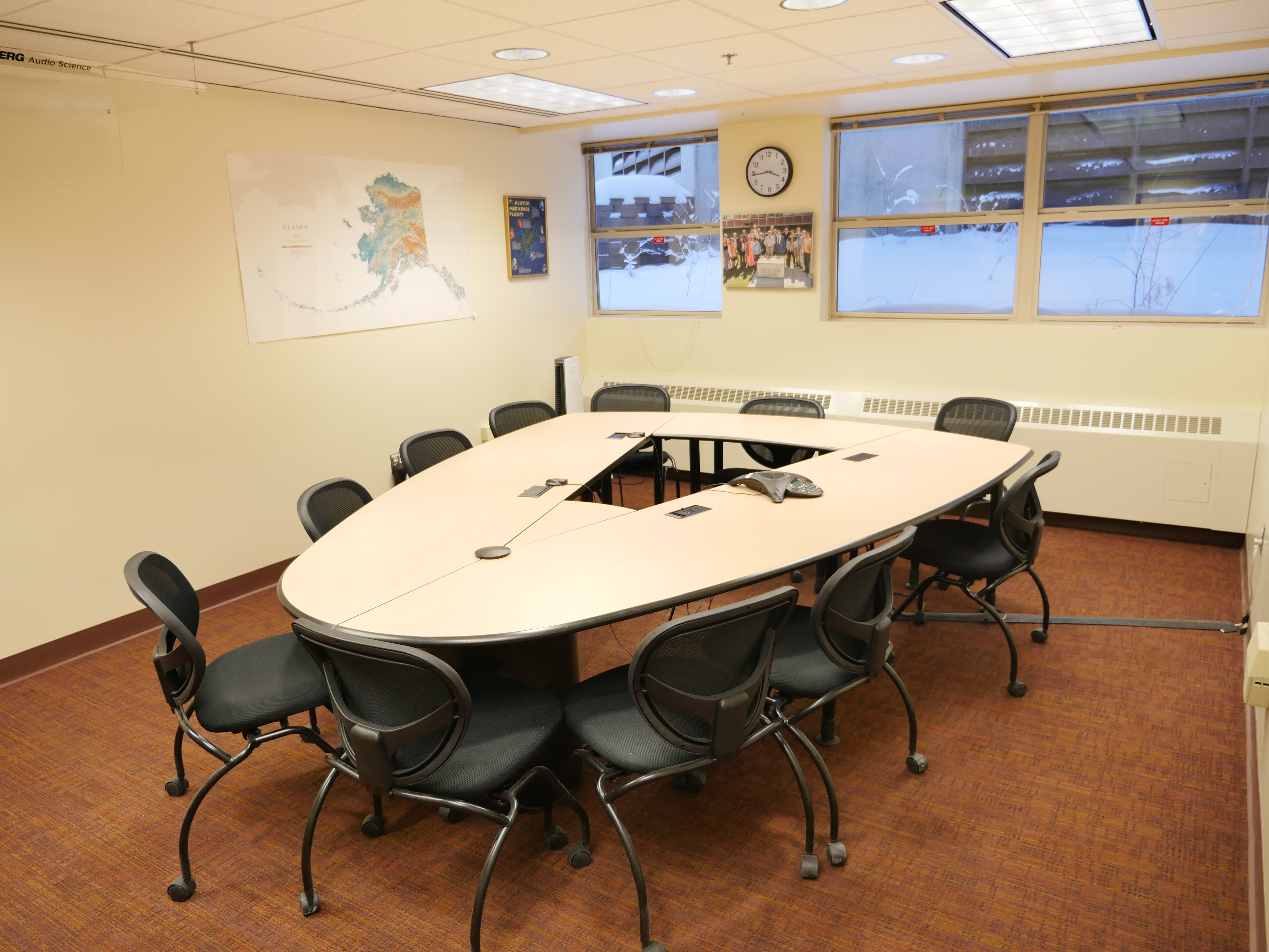 Conference room as seen from entrance