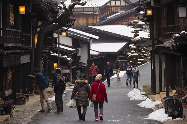 Winter in historical Japanese village