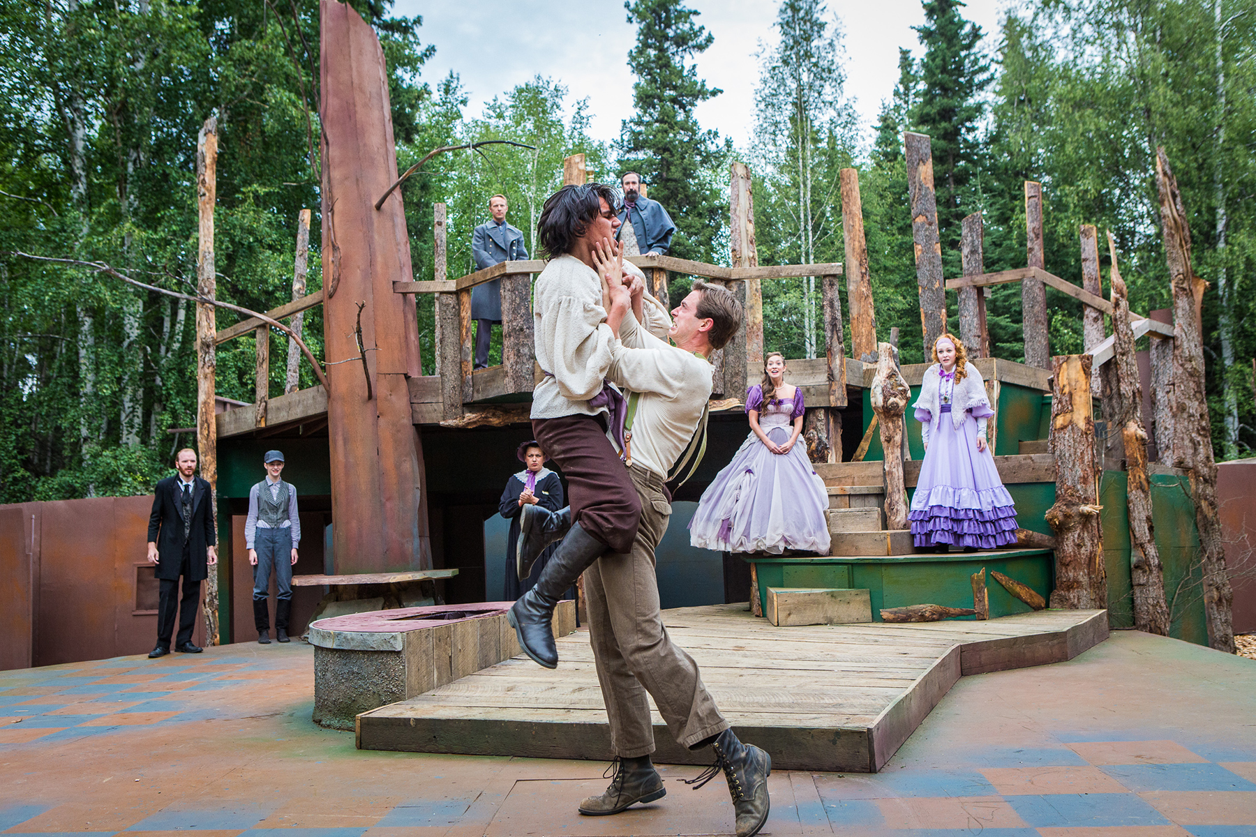 The Fairbanks Shakespeare Theatre performs “As You Like It” in summer of 2014 at the Jack Townshend Point theatre on campus. | UAF Photo by JR Ancheta