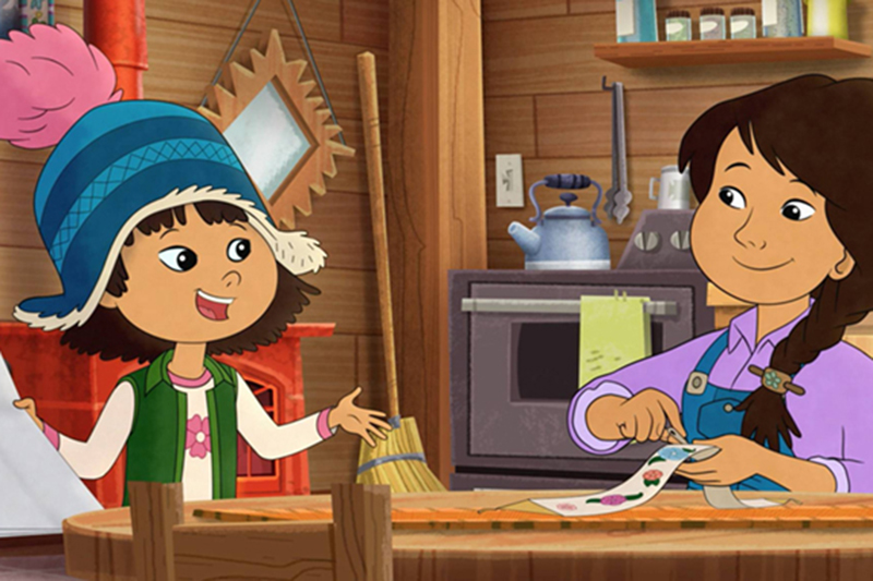 Molly and her mom at the Denali Trading Post. Courtesy of © 2018 WGBH Educational Foundation