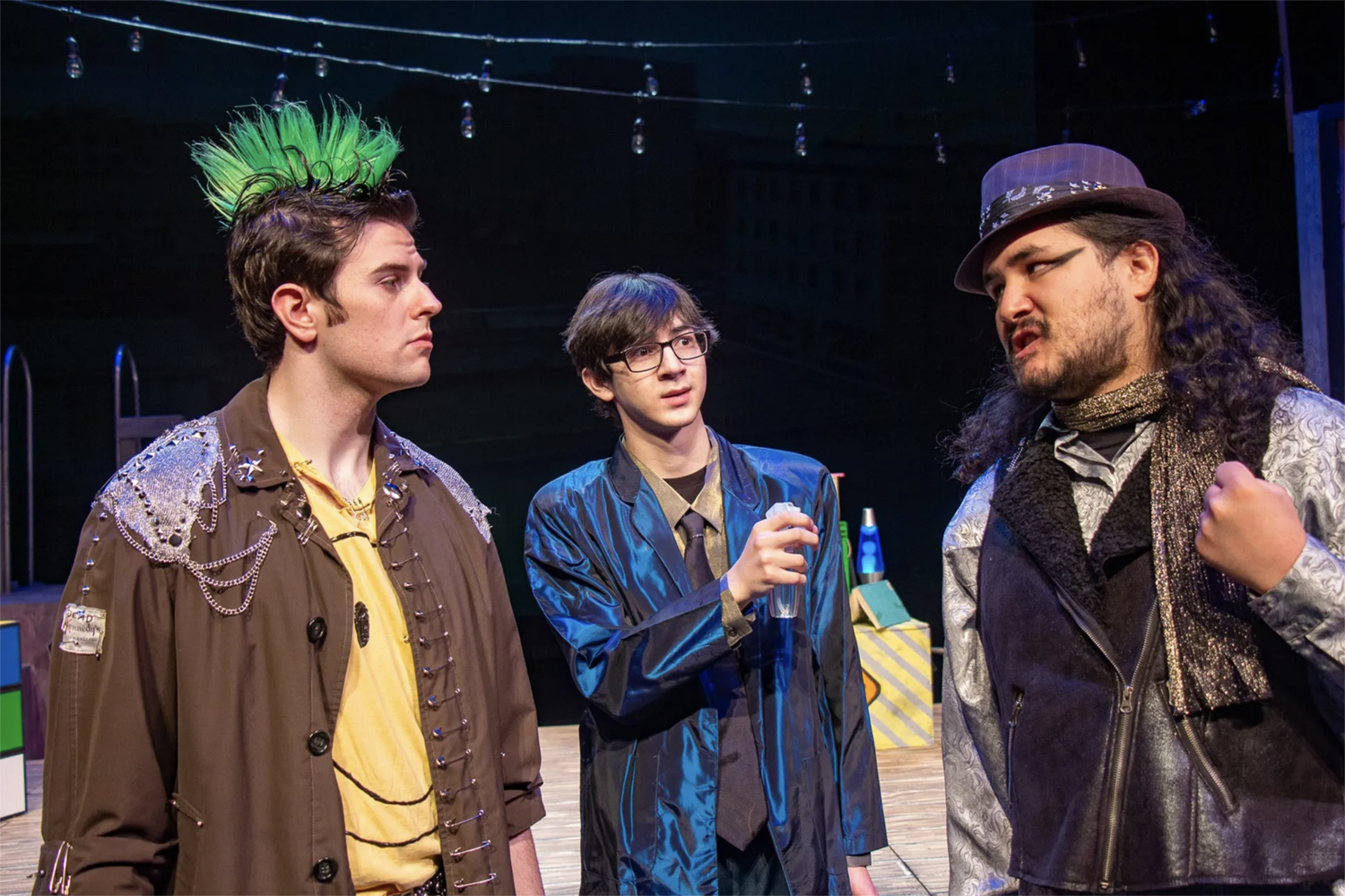 Featuring David Salado, Eugene Cole, Kris Luddington, directed by Michael Shaeffer, 11/2021. UAF Photo by the Department of Theatre & Film