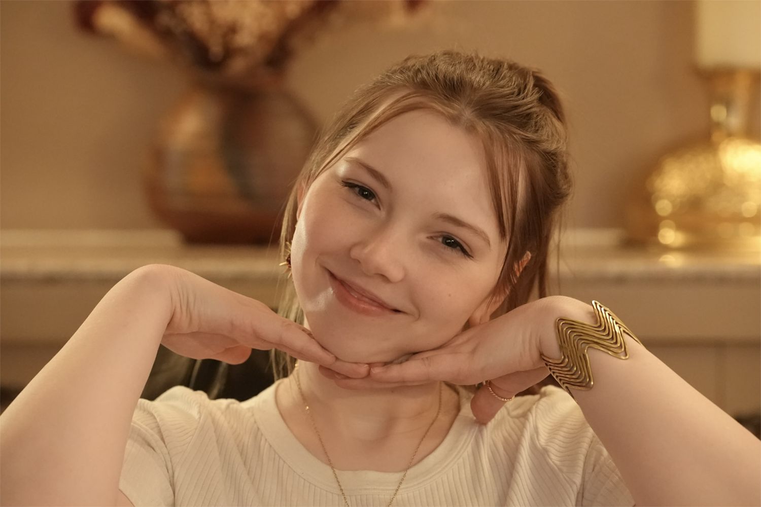 Strange Embrace BTS Hannah Greene as Jane in the UAF Production of Strange Embrace. UAF Photo by Maya Salganek