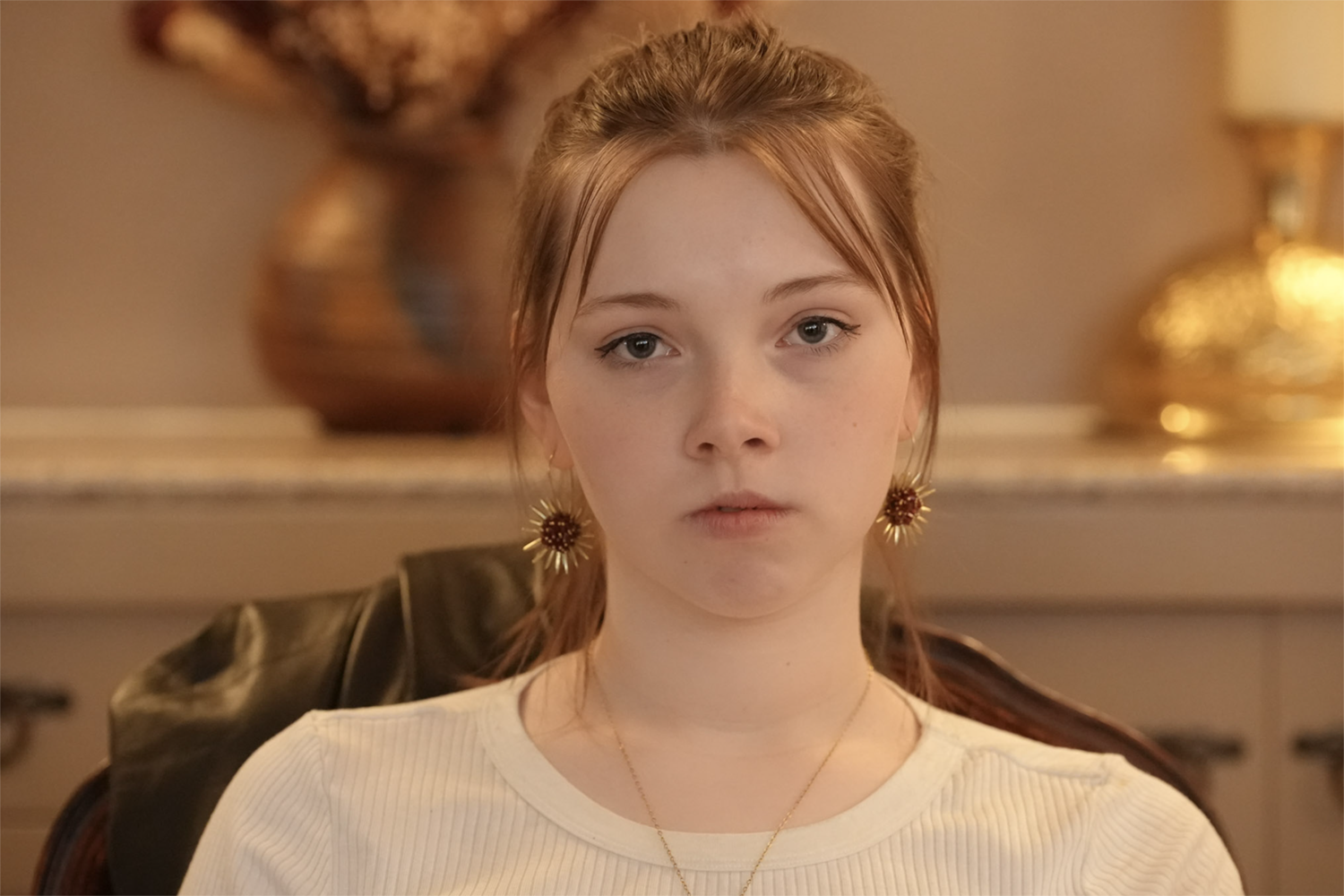 Strange Embrace BTS Hannah Greene as Jane in the UAF Production of Strange Embrace. UAF Photo by Maya Salganek