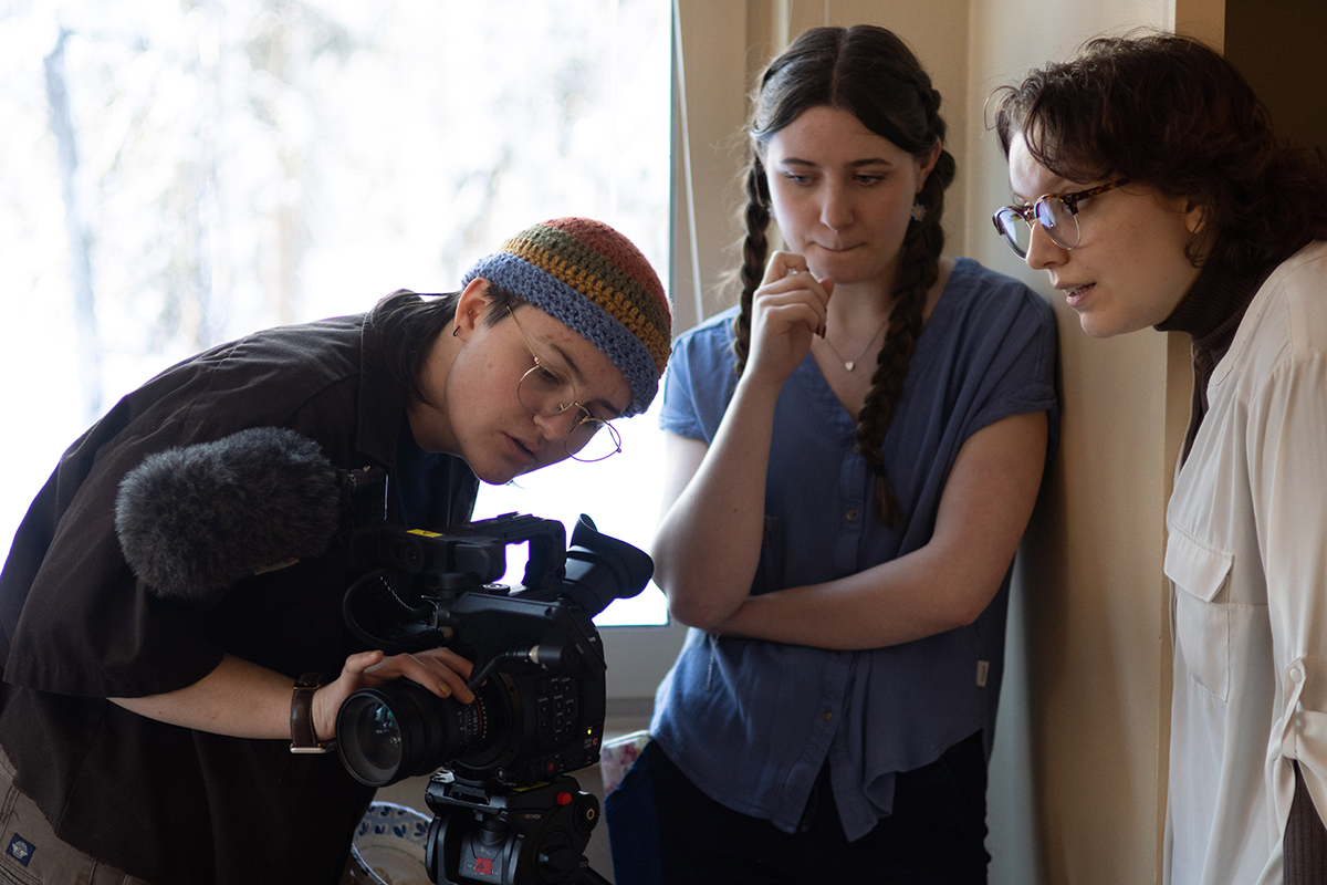 TAOS, Day 8, image 14 A crew configures the camera during the eigth day of shooting. Photo credit: Eric Marshall