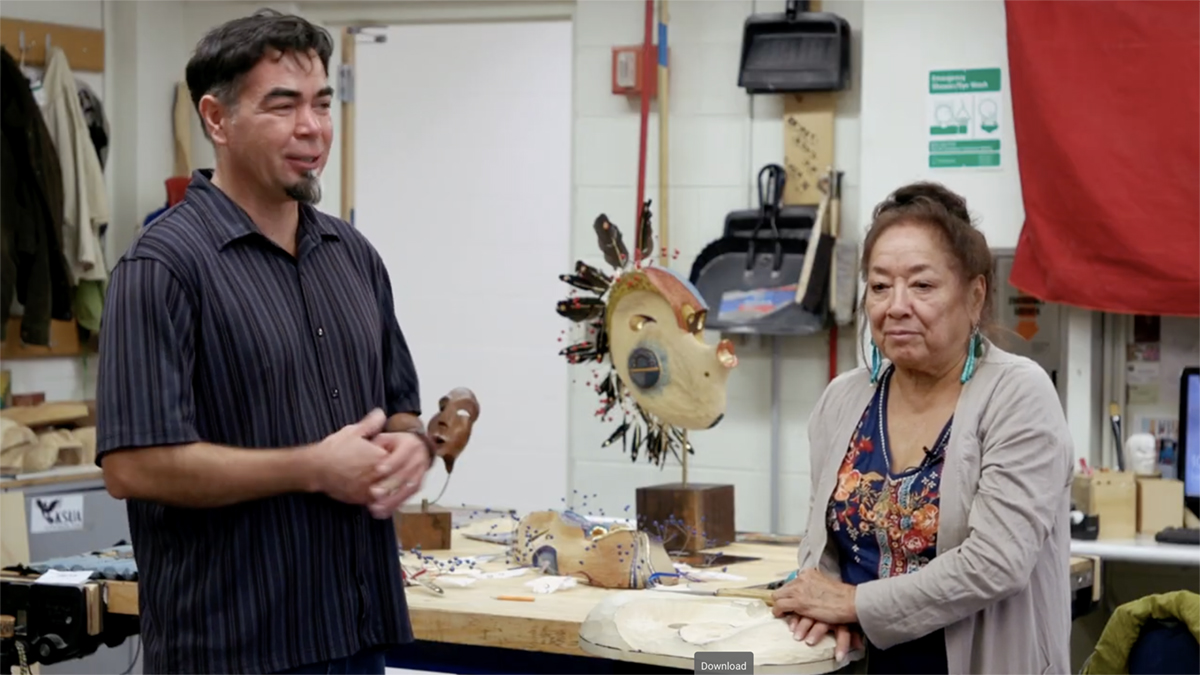 To Continue or Be Remembered Artists Da-ka-xeen Mehner and Kathleen Carlo. Still from To Continue or Be Remembered