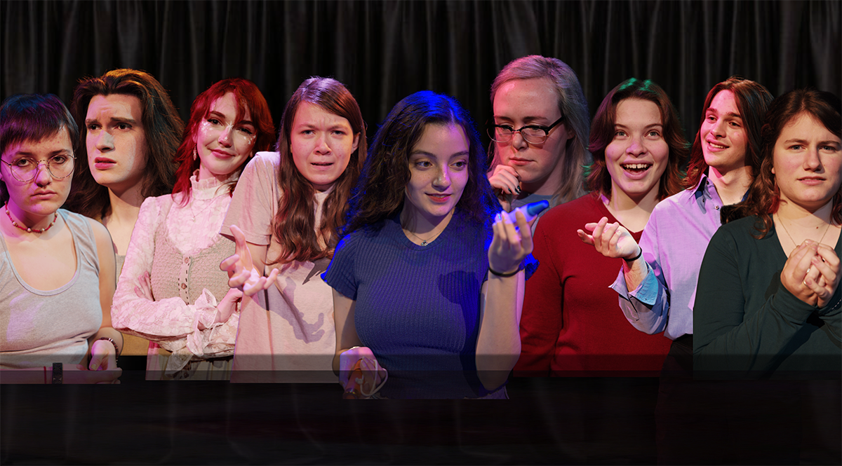 100 Love Letters I Never Sent banner. Photos by Eric Marshall, graphic by Seamus Knight