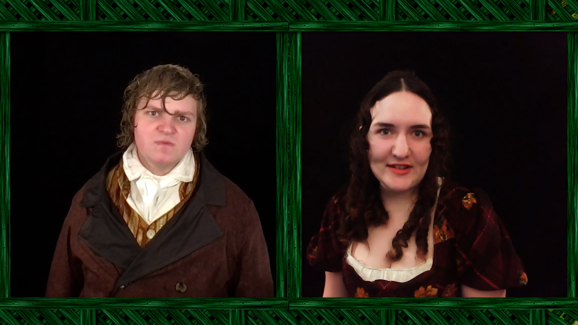 The cast performing virtually the scene: Wet