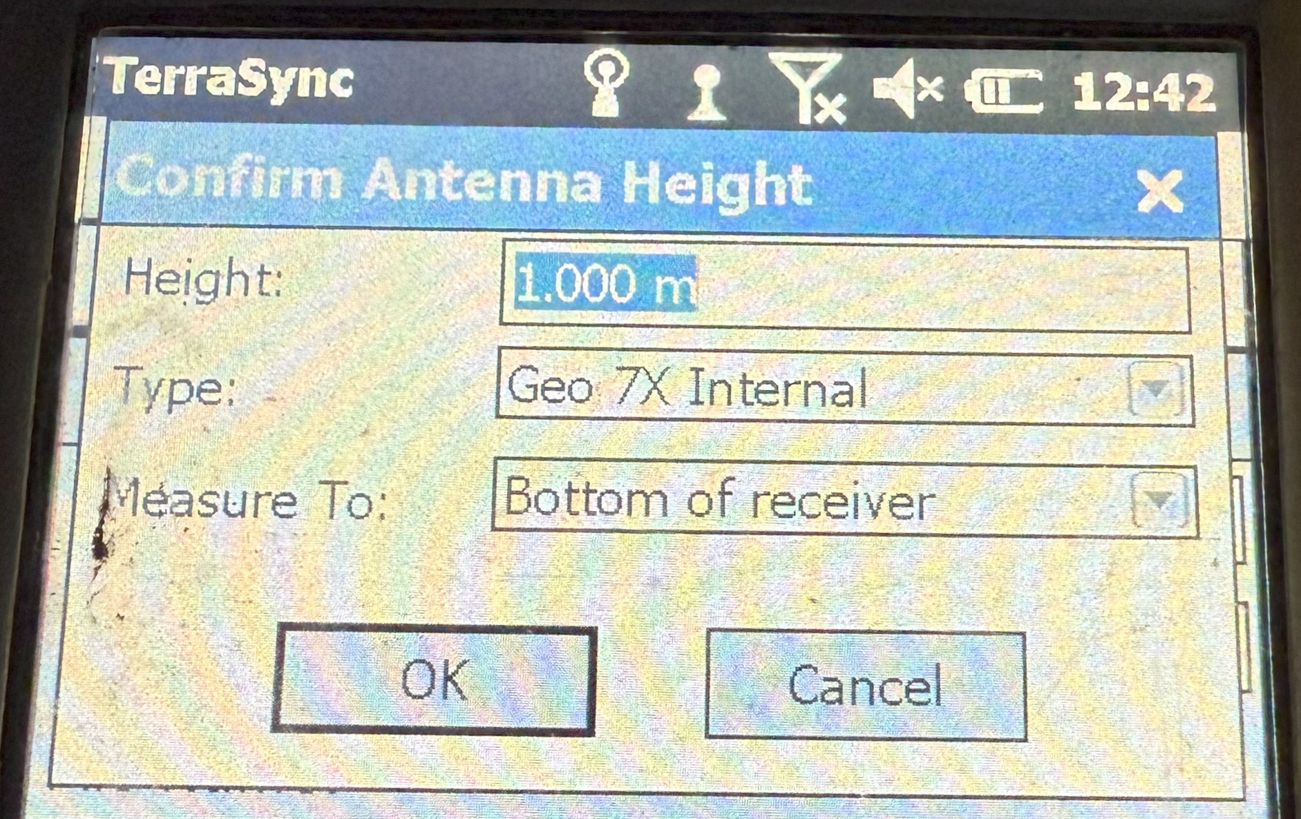geo7x antenna settings