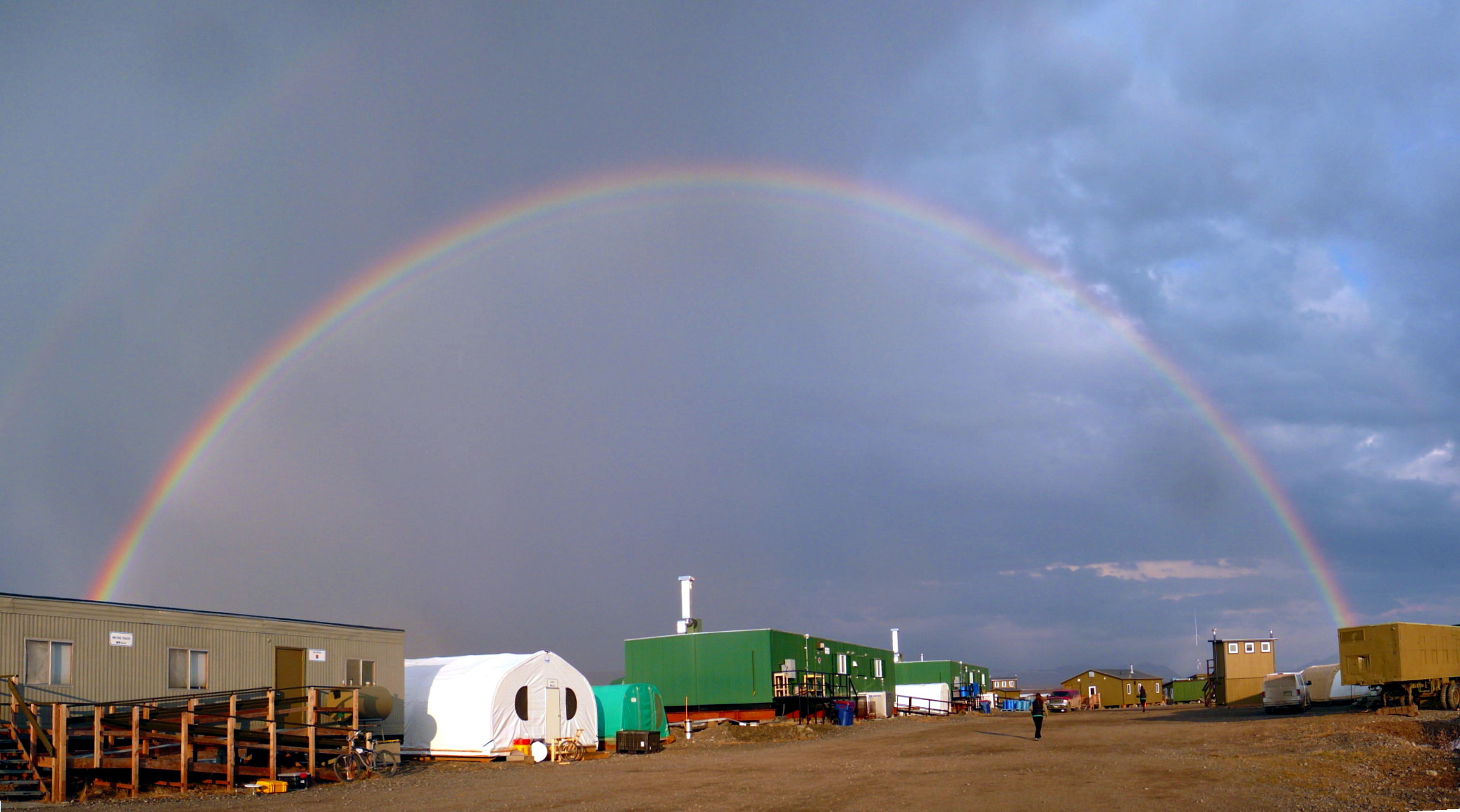 double rainbow over Toolik Field Station