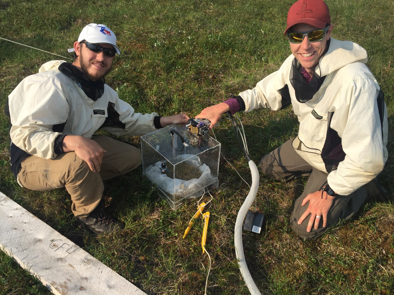 Researchers measure tussock gas exchange