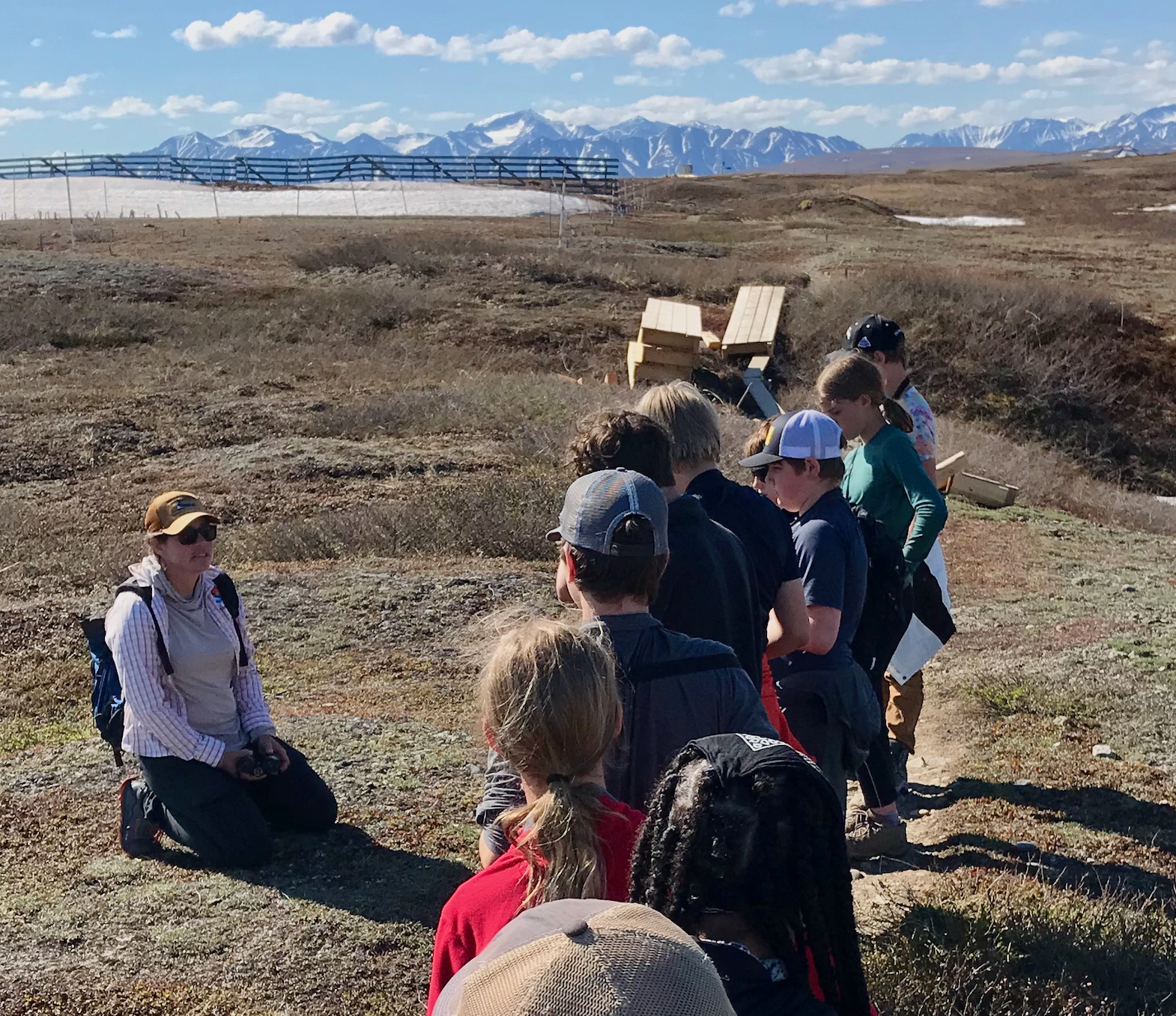 students learn about the tundra