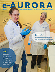 Cover of e-Aurora magazine