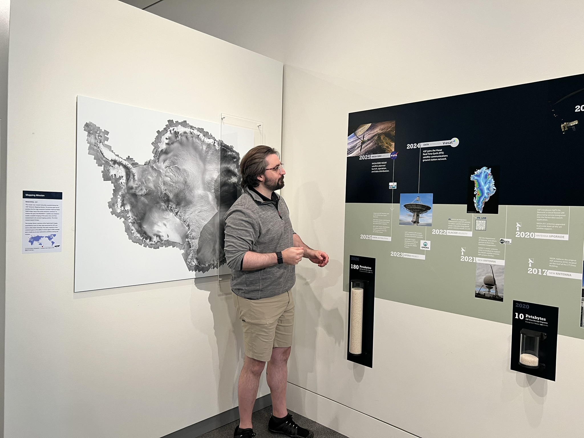 Starkey in an UAMN exhibit space